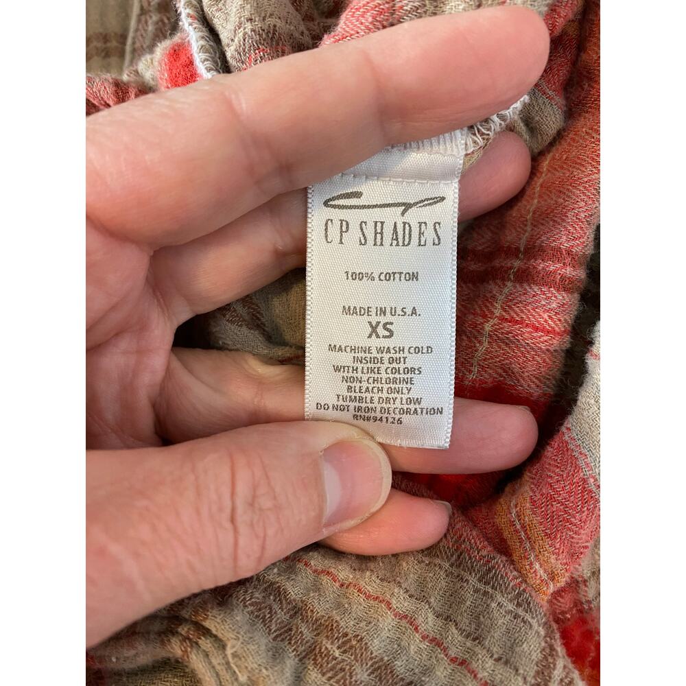 Free People x CP Shades Plaid Campfire Teton Tunic Dress Size XS - Picture 8 of 10